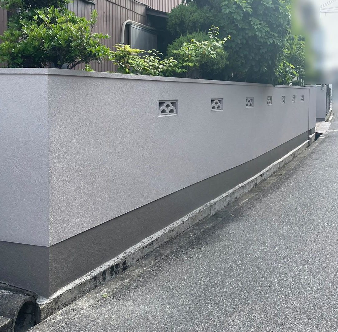 ブロック塀塗装工事（堺市東区K様邸） | 株式会社中島工務店｜堺市