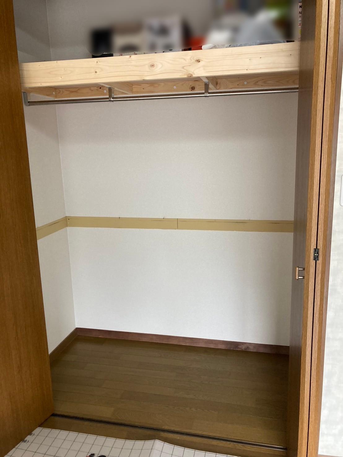 クローゼットの棚撤去&ハンガーパイプ設置工事(堺市中区M様邸) | 株式会社中島工務店|堺市